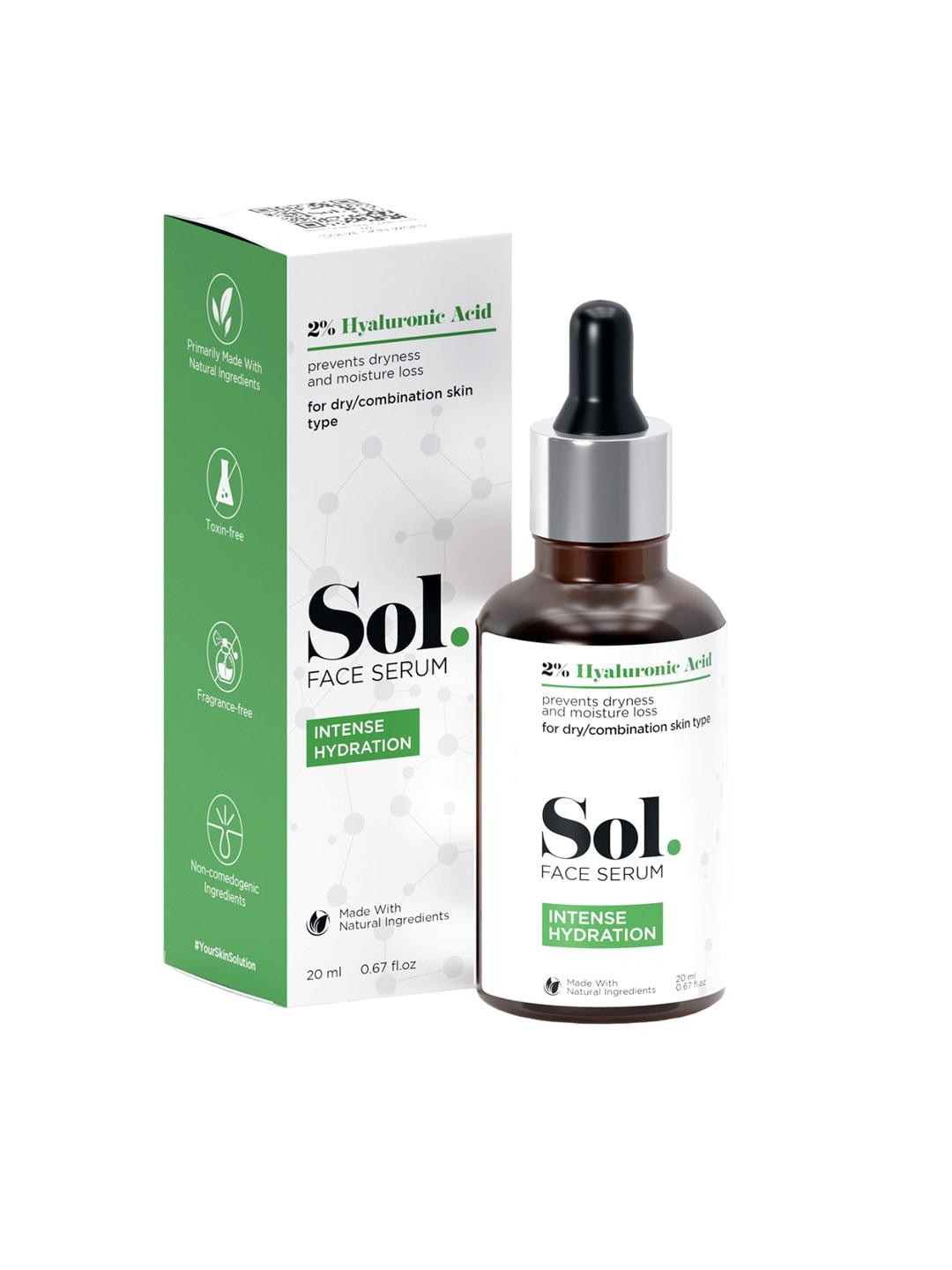 Sol. 2% Hyaluronic Acid Intense Hydration Face Serum - 20ml