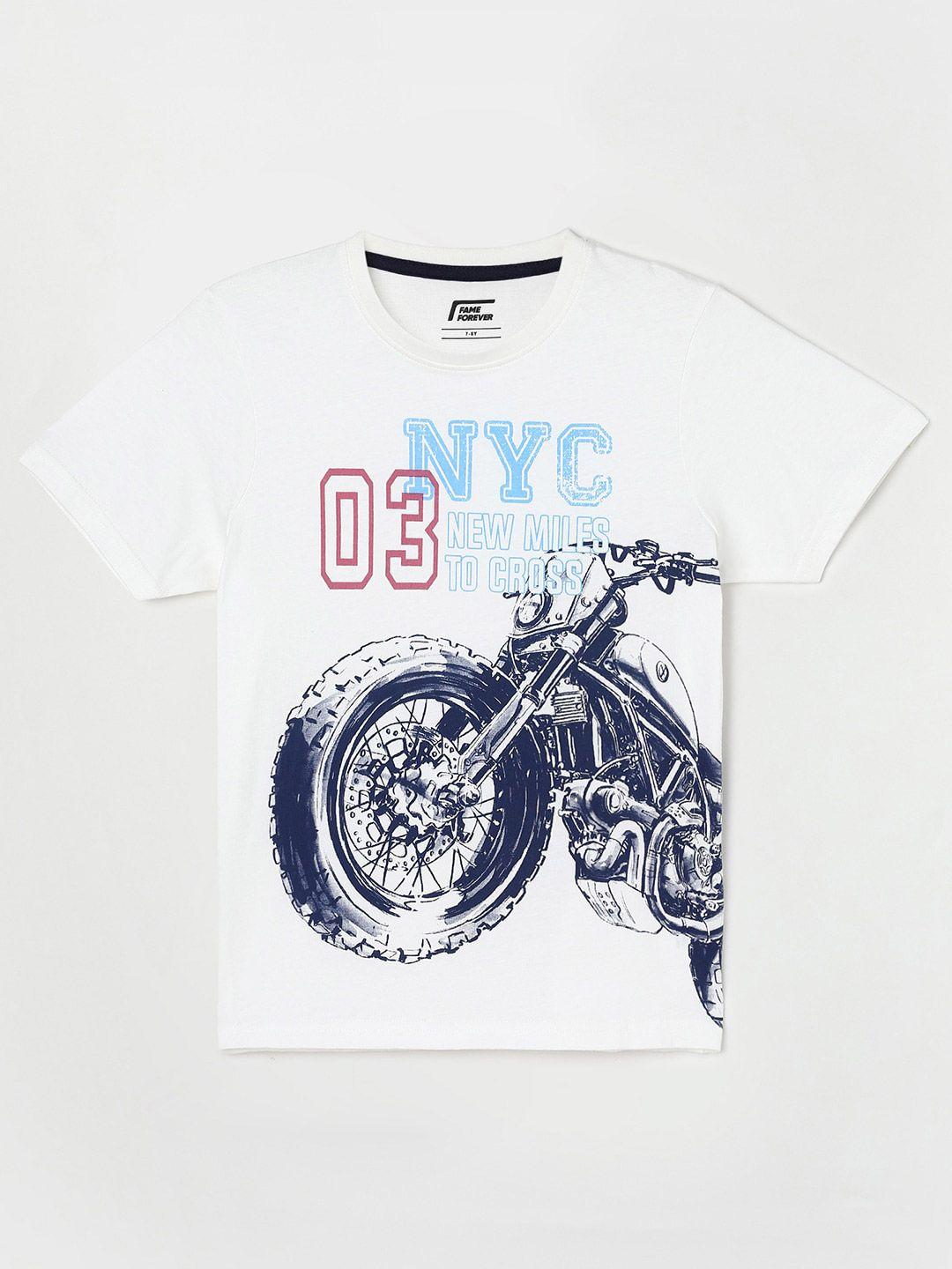 Fame Forever by Lifestyle Boys Graphic Printed Cotton T-shirt