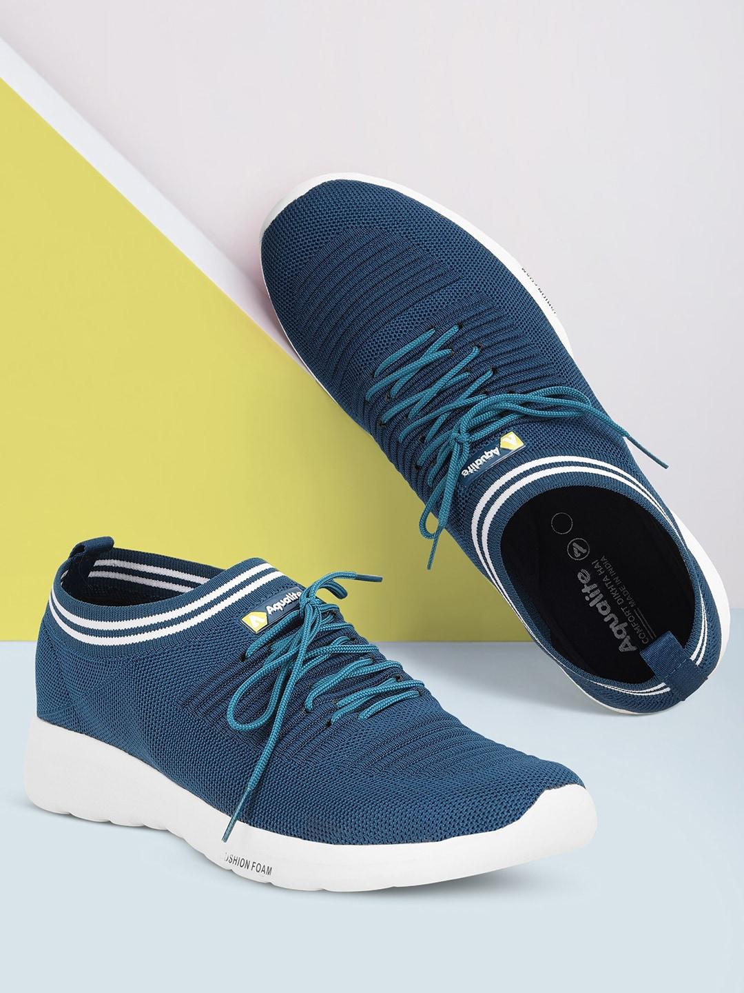 Aqualite Men Elastic Fit Technology Non-Marking Walking Sports Shoes