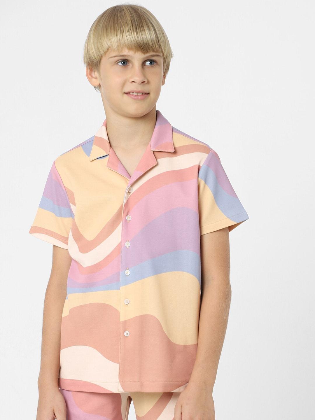 Jack & Jones Junior Boys Abstract Printed Cotton Casual Shirt