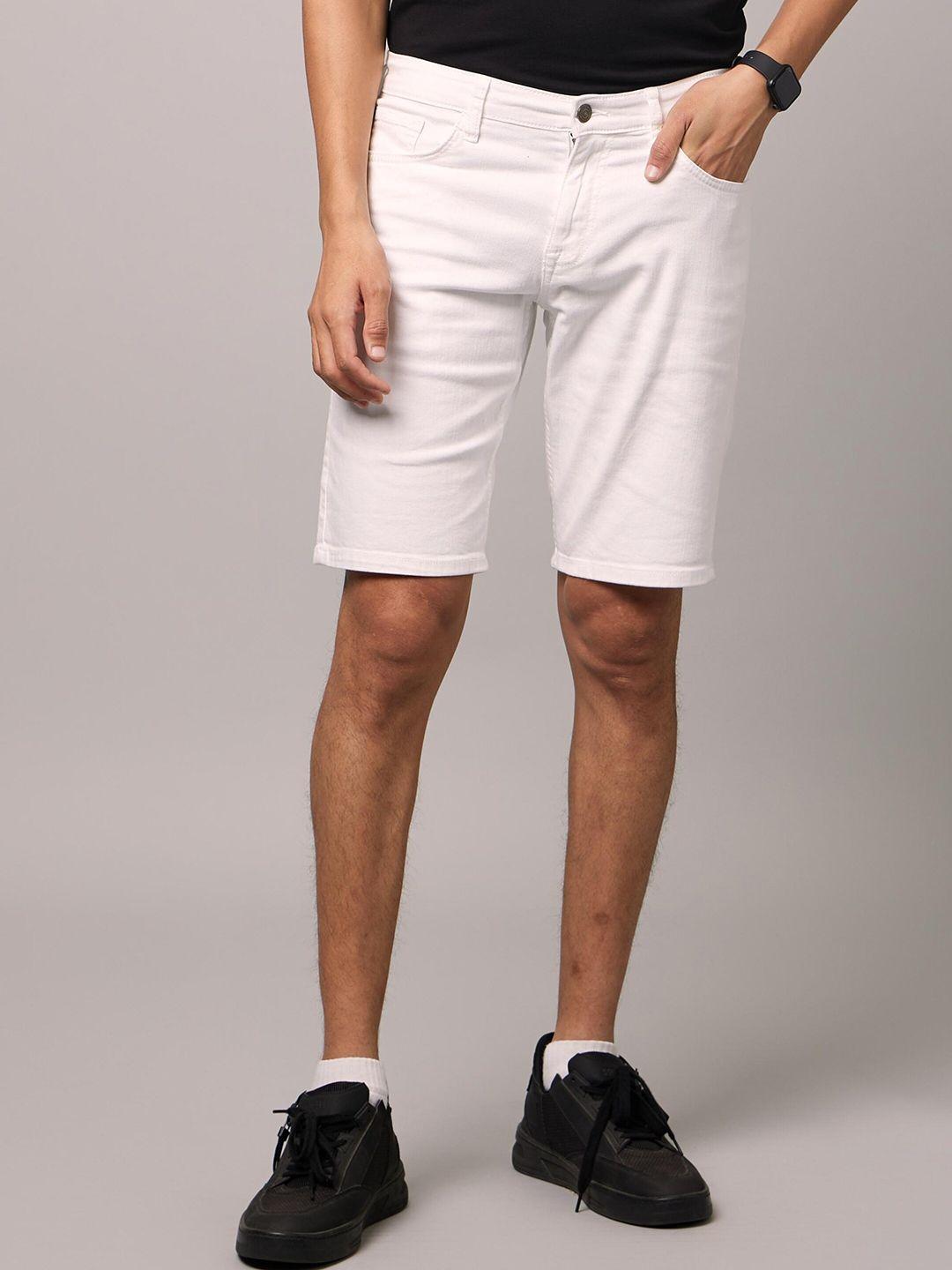 Celio Men Cotton Mid-Rise Denim Shorts