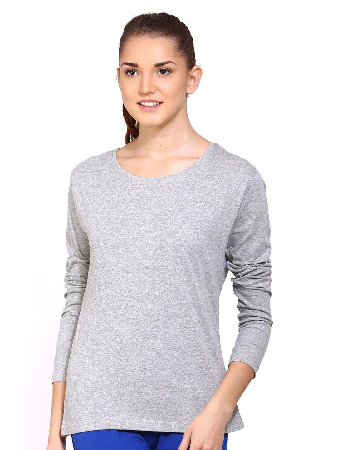 appulse Round Neck Long Sleeves Cotton T-shirt