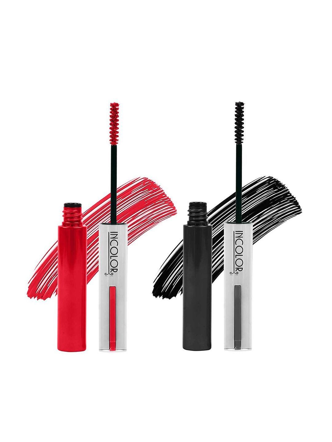 incolor-set-of-2-long-lasting-mascaras-6-ml-each---smoky-black-01-&-imperial-red-05