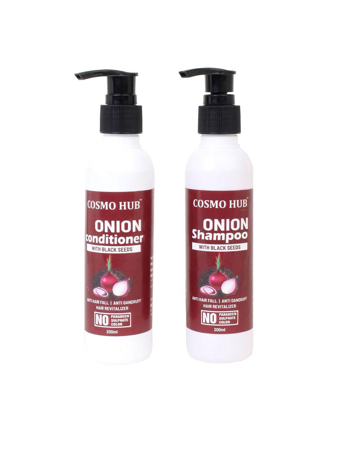 COSMO HUB Combo Of Onion Shampoo & Conditioner With Black Seeds - 200ml Each