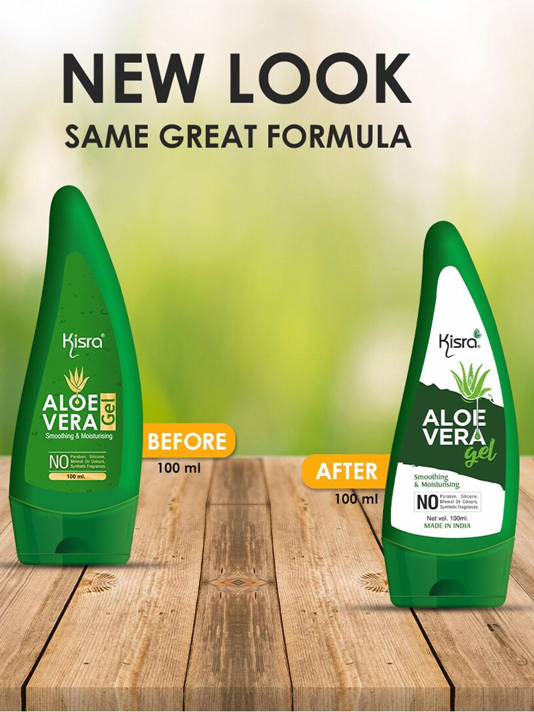KISRA Pack of 4 Aloe Vera Nourishing Skin Gel 100 ml Each