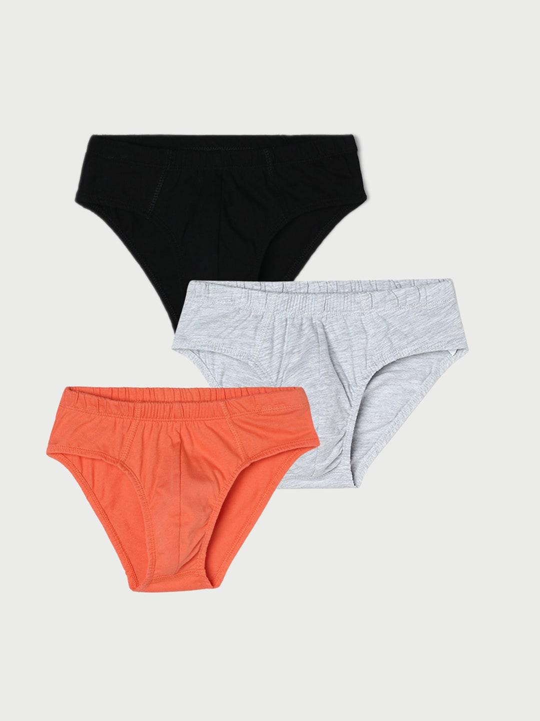 Fame Forever by Lifestyle Boys Pack Of 3 Mid-Rise Pure Cotton Basic Briefs