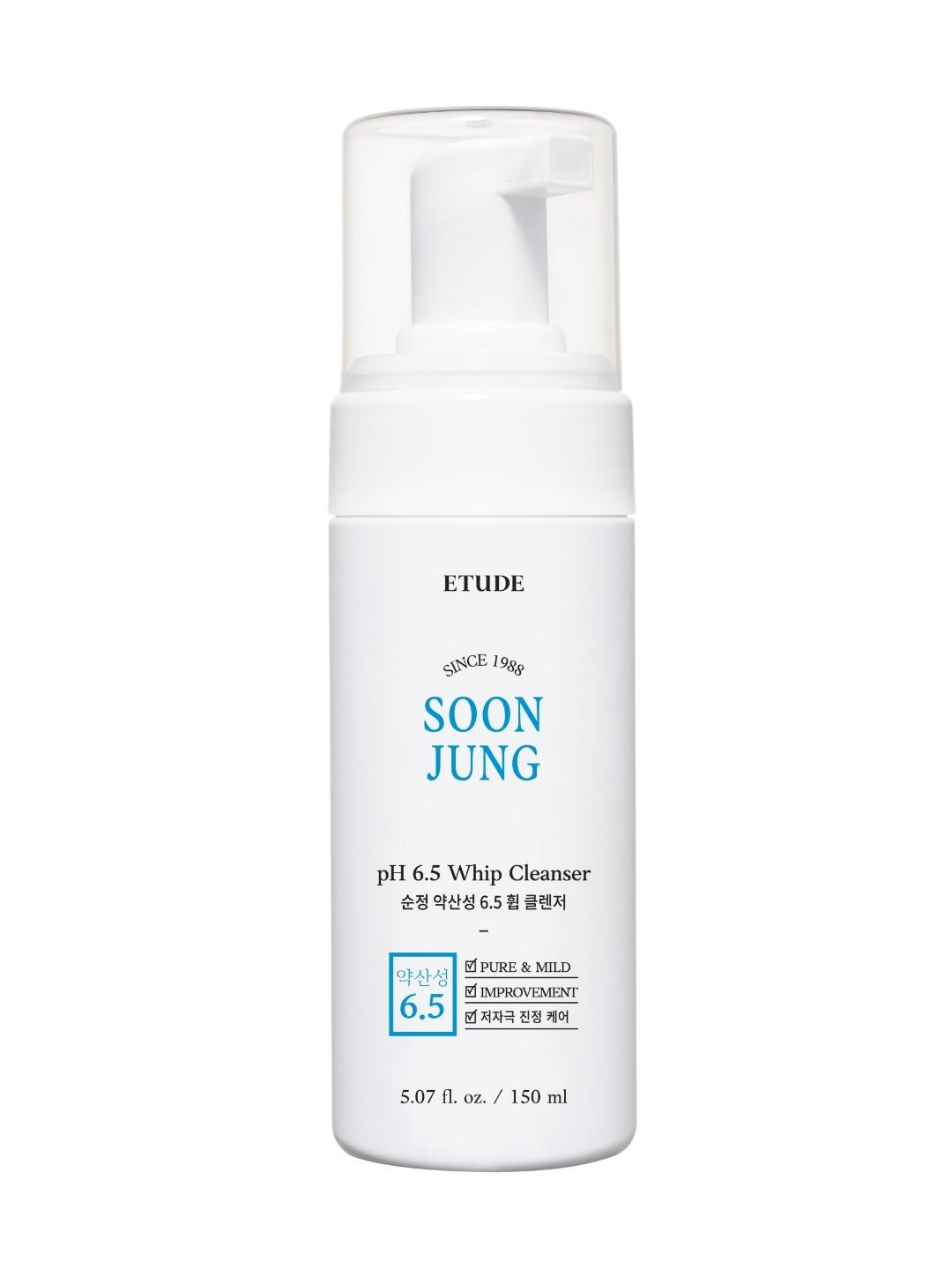 ETUDE Soon Jung pH 6.5 Whip Cleanser Face Wash with Panthenol & Madecassoside - 150ml