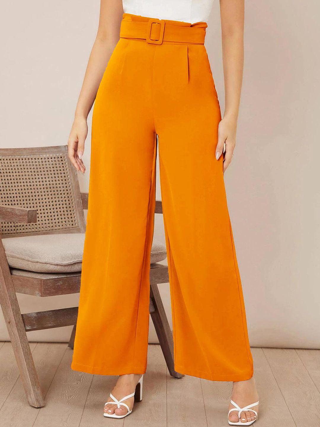 kotty-women-relaxed-straight-fit-high-rise-easy-wash-pleated-parallel-trouser