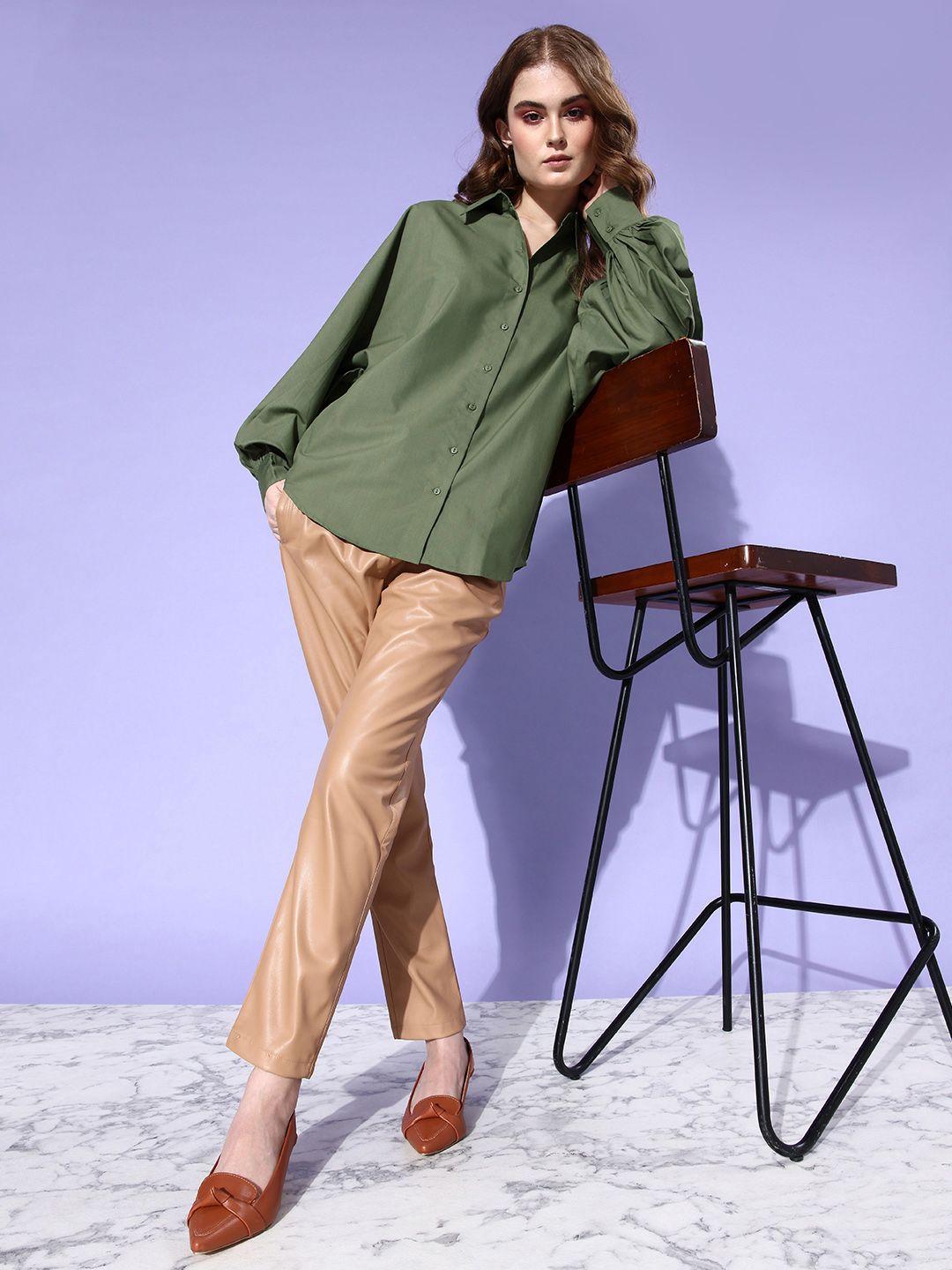 Style Quotient Women Relaxed Boxy Opaque Casual Shirt