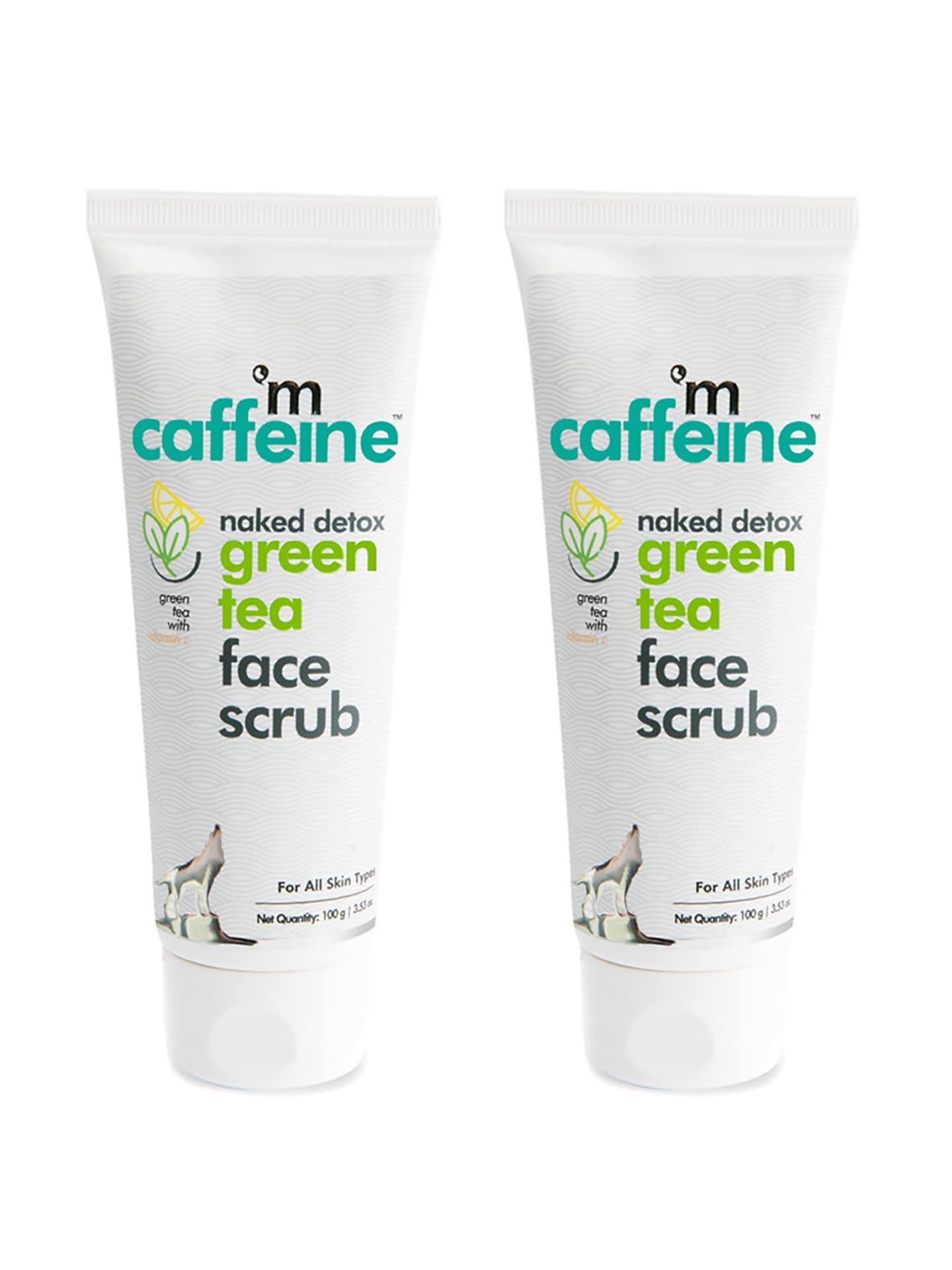 MCaffeine Set of 2 Green Tea Face Scrub with Vitamin C - 100g each
