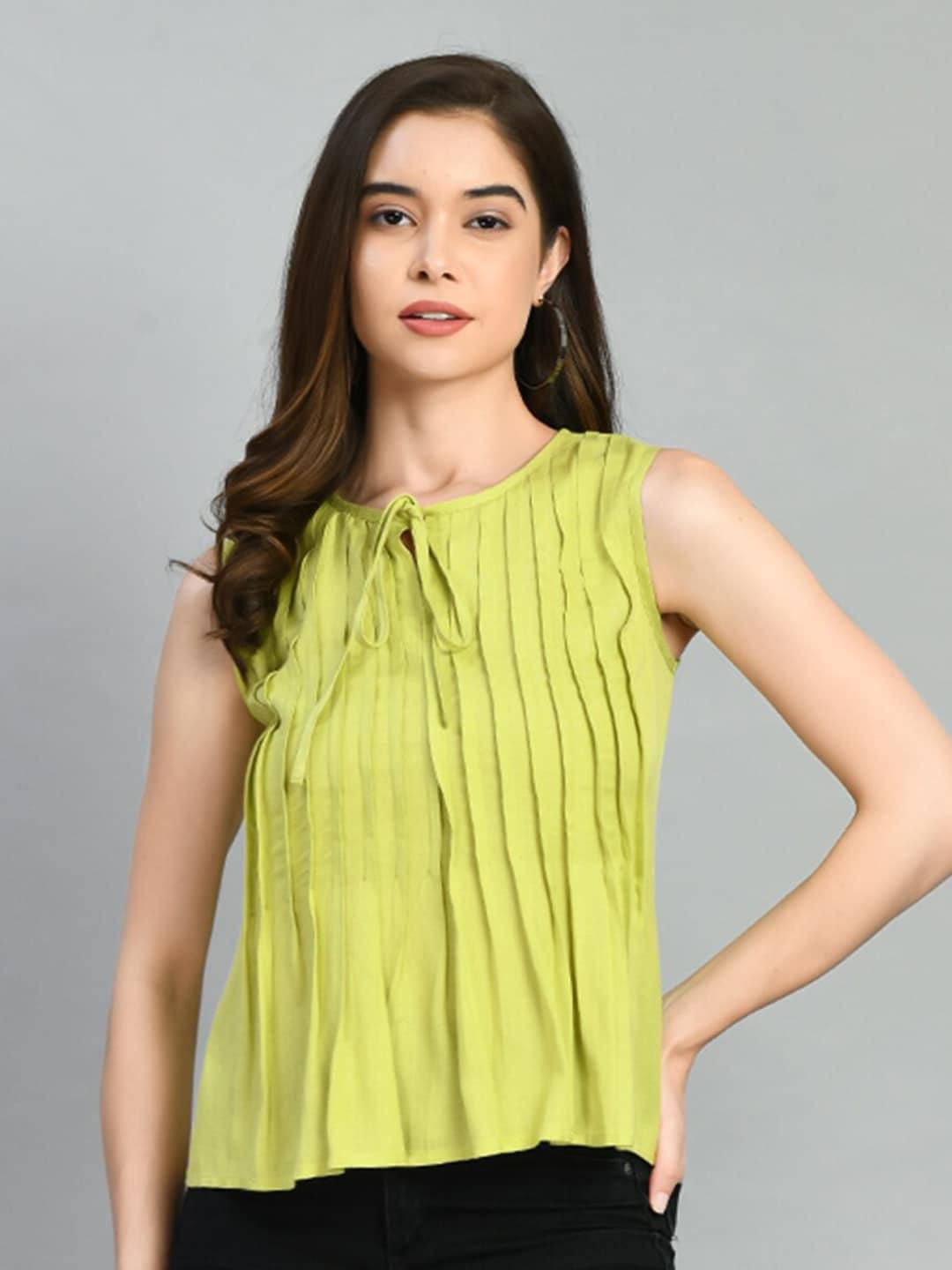 pretty-loving-thing-tie-up-neck-sleeveless-pleated-top