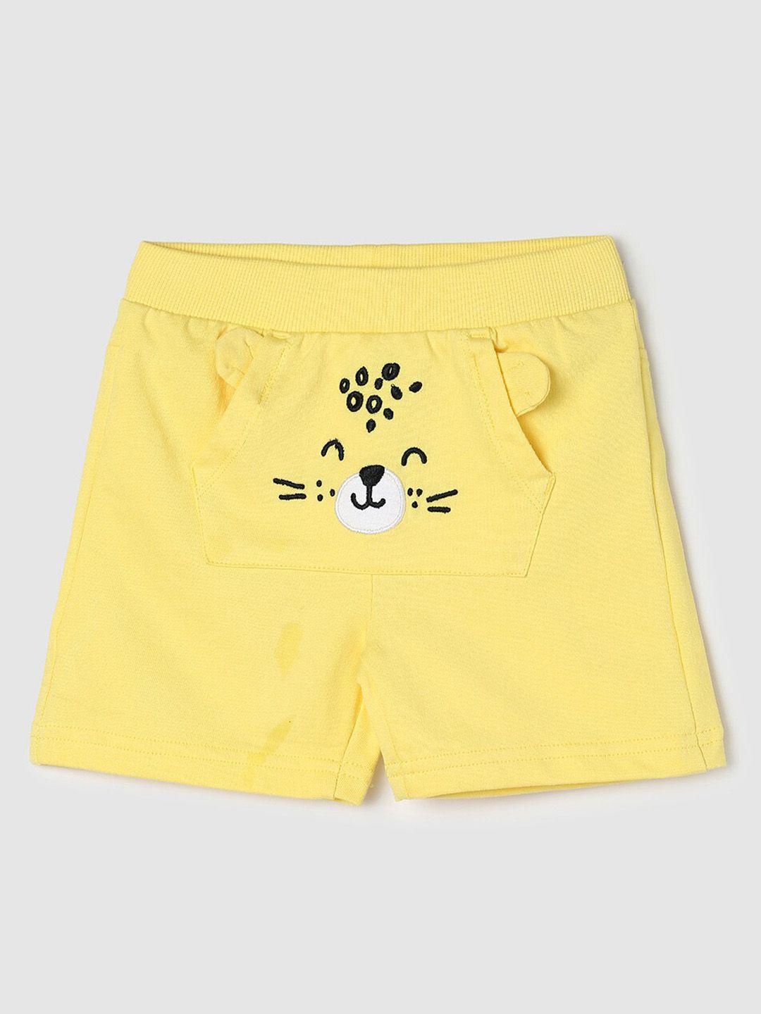 max-boys-graphic-printed-mid-rise-pure-cotton-shorts