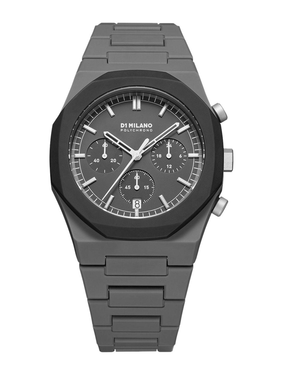 d1-milano-men-round-dial-&-bracelet-style-straps-analogue-chronograph-watch--phbj04