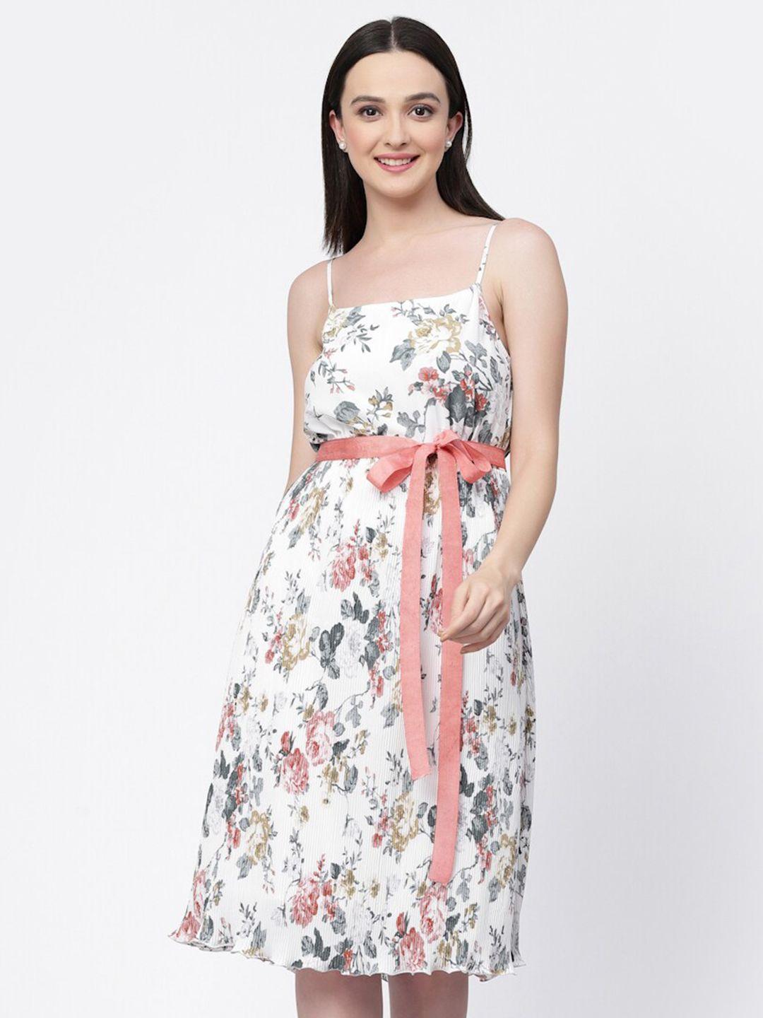 lela-floral-printed-georgette-fit-&-flare-dress