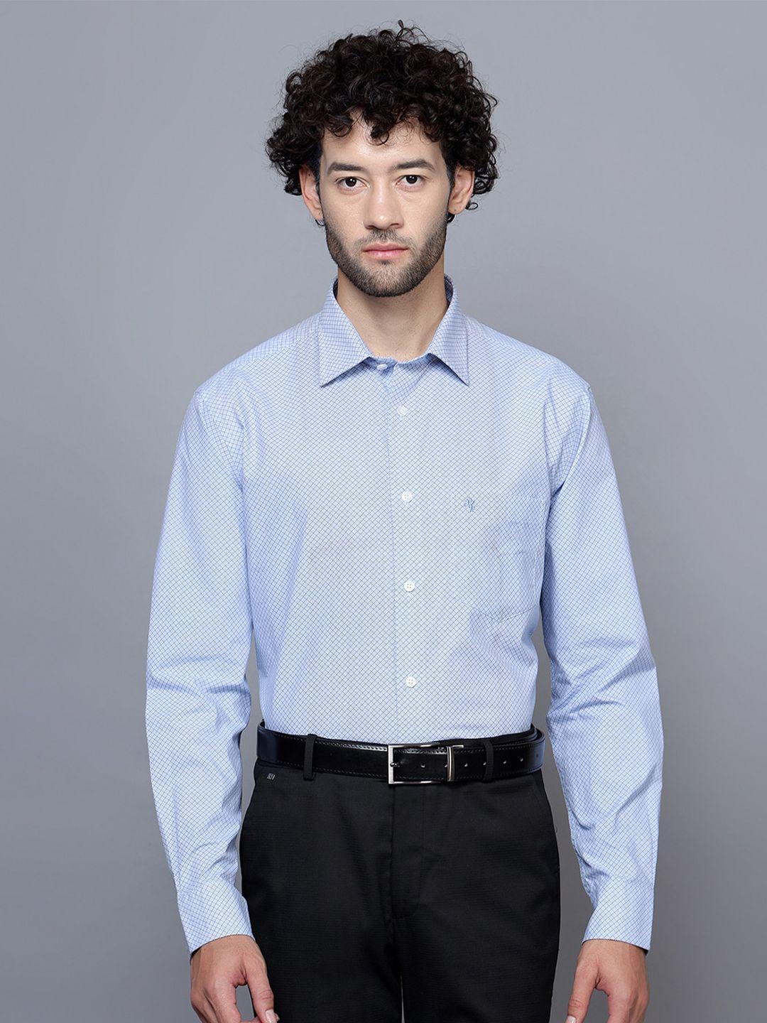 cantabil-micro-ditsy-printed-formal-cotton-shirt