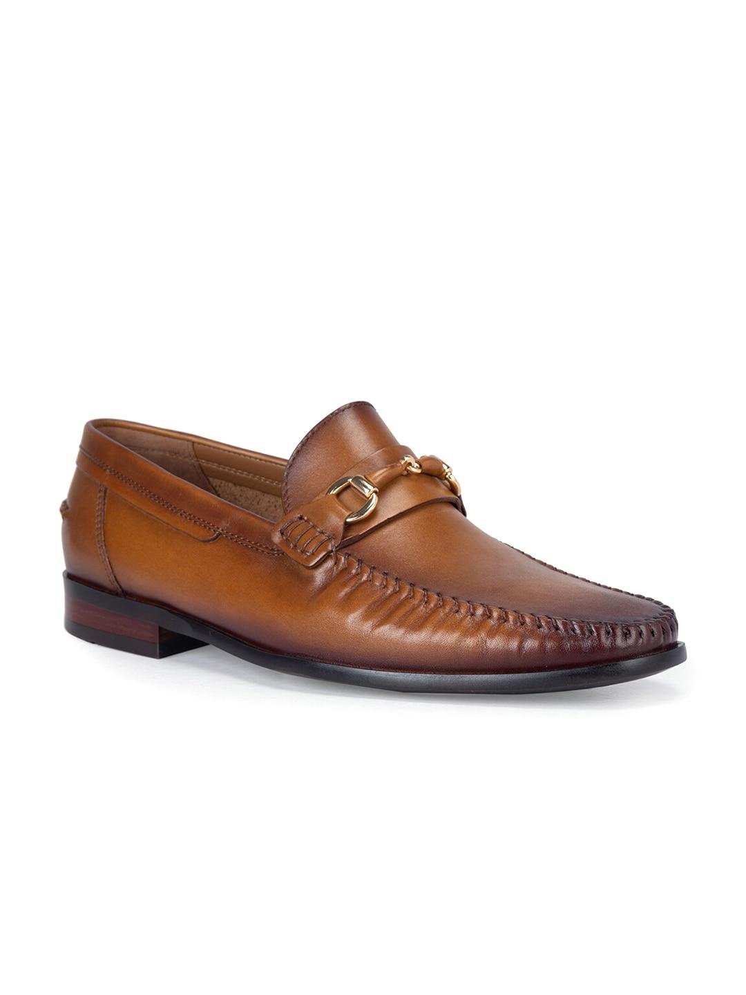 ROSSO BRUNELLO Men Leather Slip-On Loafers