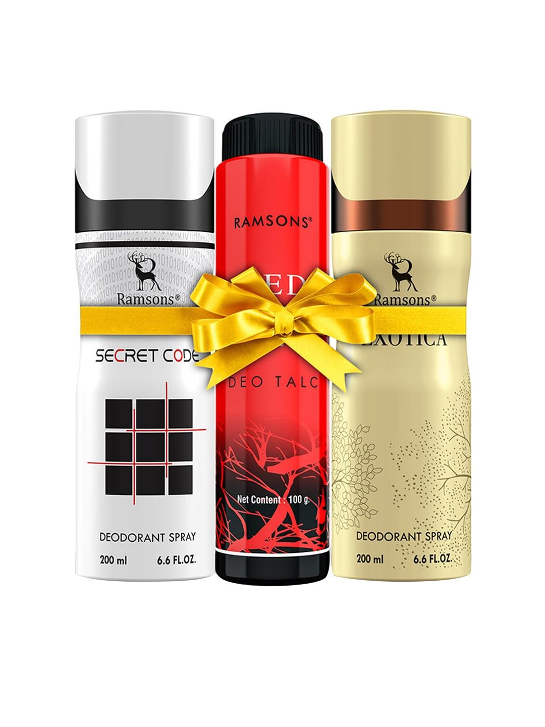 ramsons-secret-code-deodorant-200-ml+exotica-deodorant-200-ml+-red-zx-deo-talc-100-g