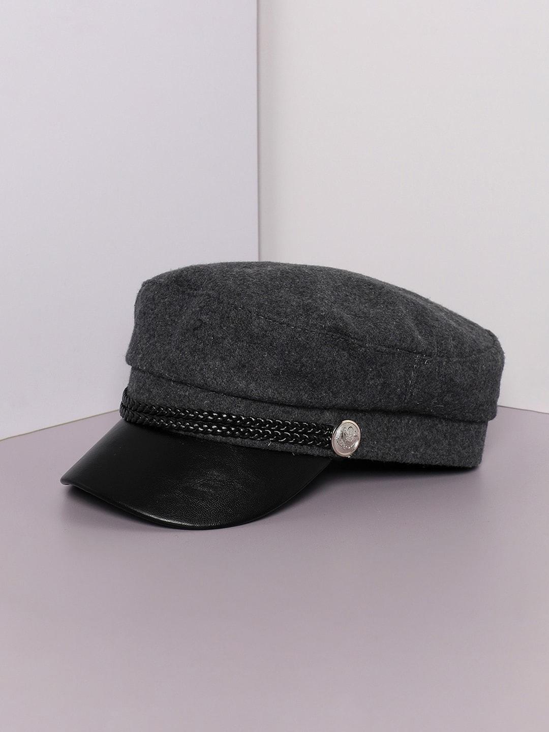 French Accent Self Design Casual Bakerboy Hat