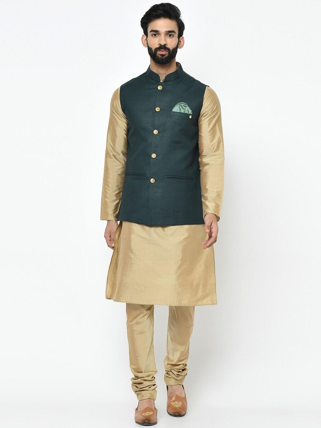 kisah-mandarin-collar-regular-straight-kurta-with-churidar-&-nehru-jacket