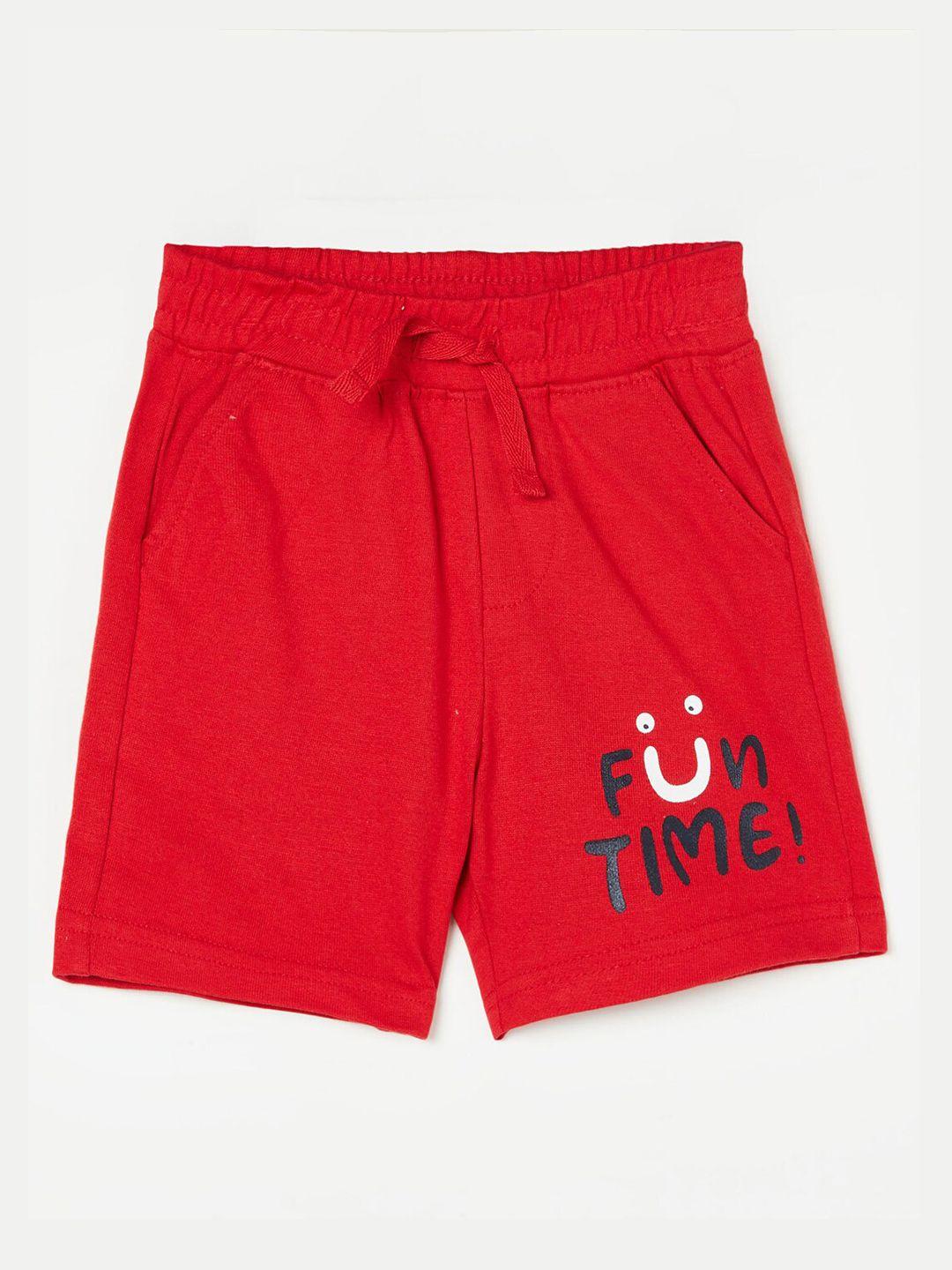 Juniors by Lifestyle Infant Boys Mid-Rise Typography Printed Shorts