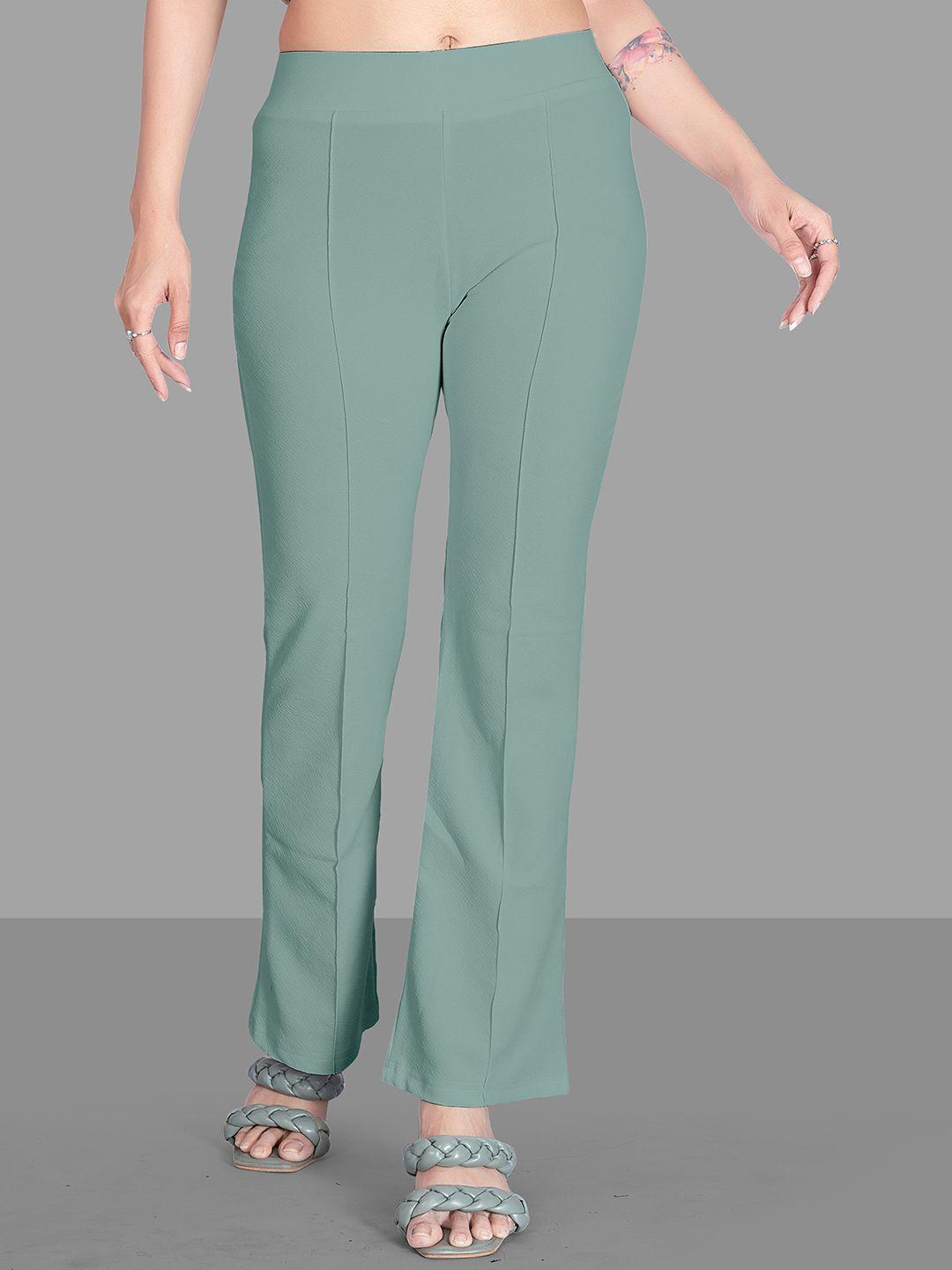 Wuxi Women Relaxed Straight Leg High-Rise Easy Wash Pleated Trousers