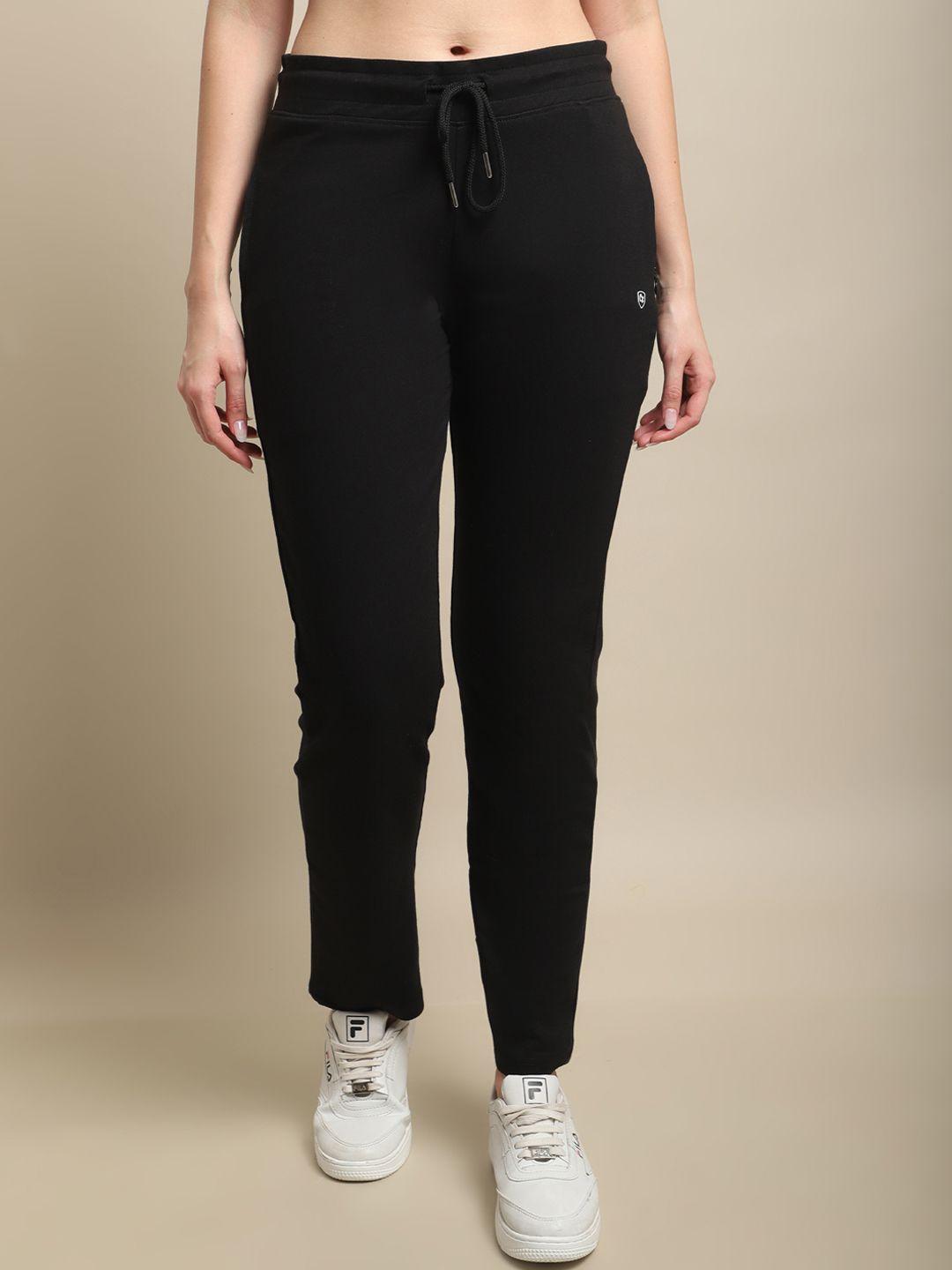 Cantabil Women Mid-Rise Cotton Track Pants