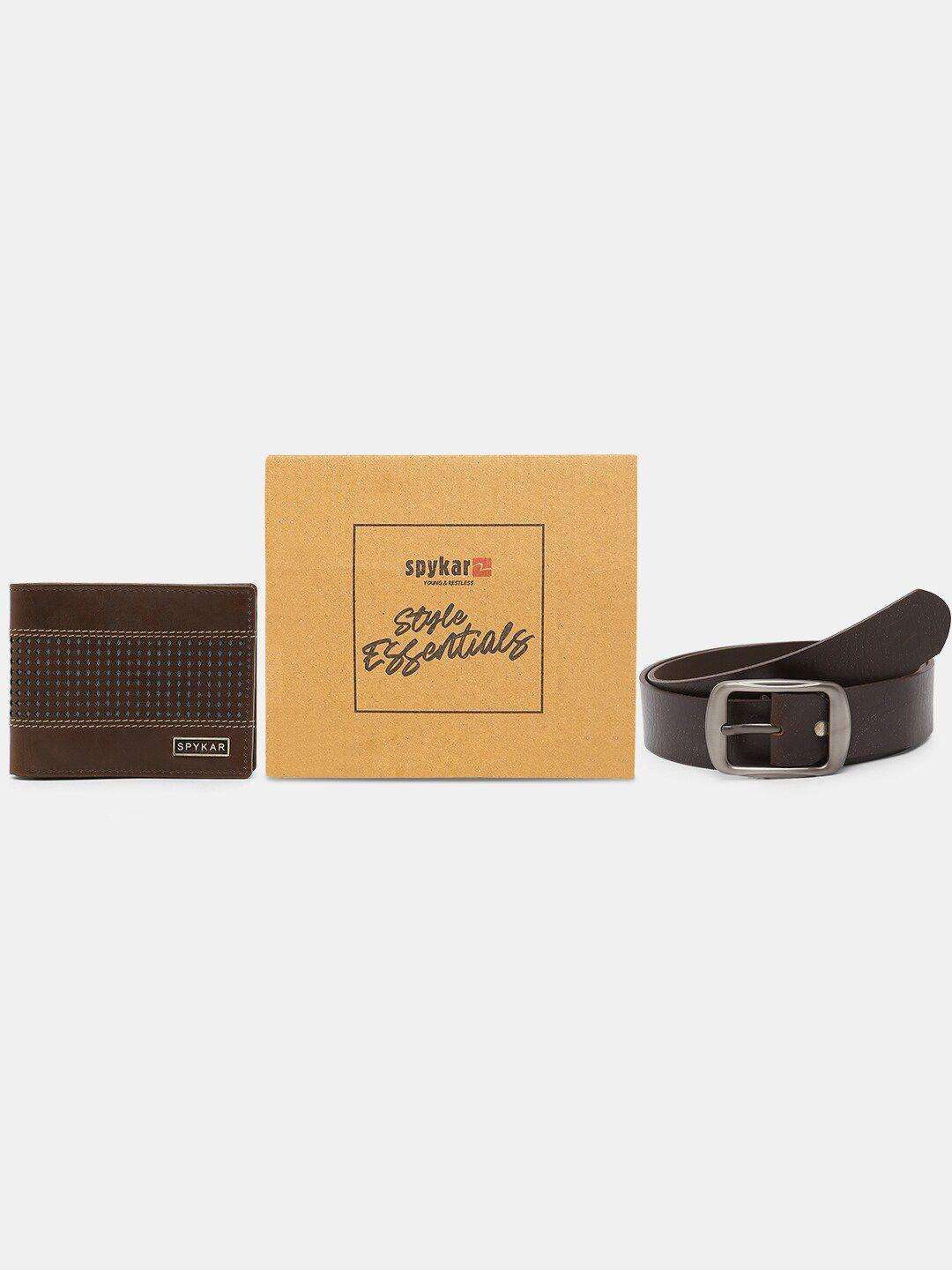 spykar-leather-belt-&-wallet-combo