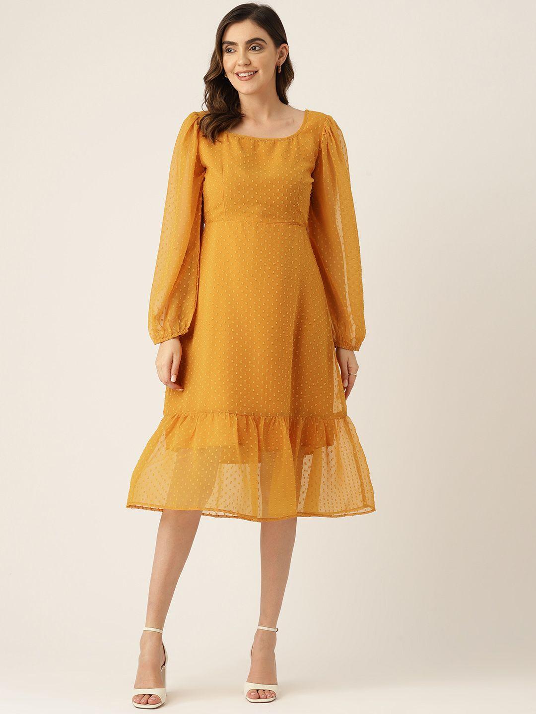 label-regalia-yellow-georgette-a-line-midi-dress