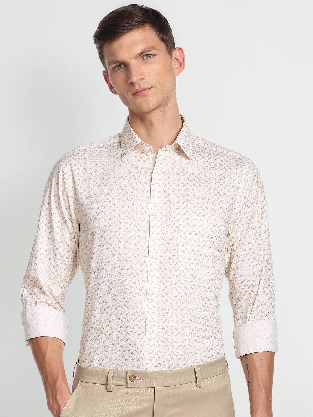 arrow-micro-ditsy-printed-pure-cotton-shirt