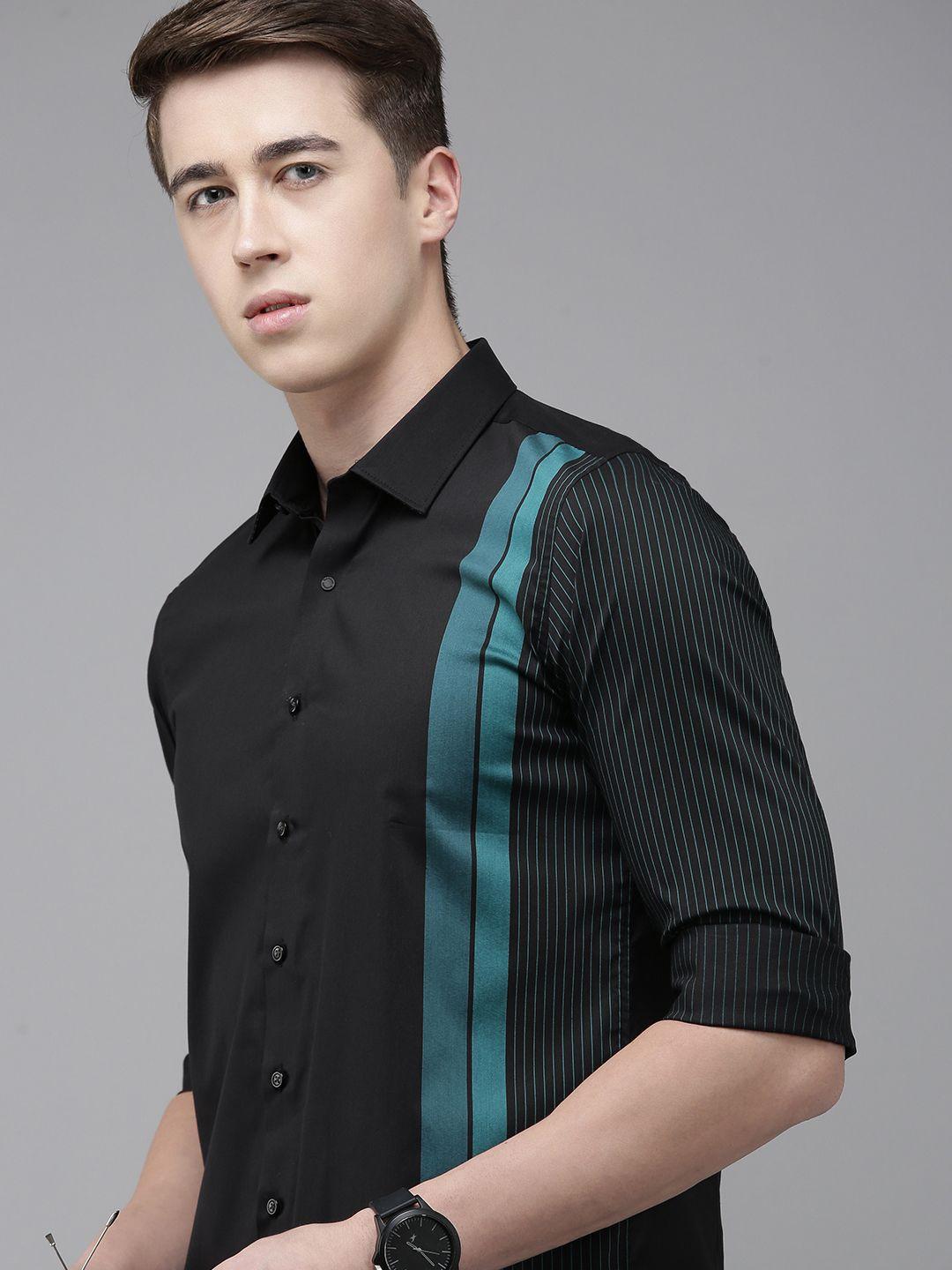 van-heusen-men-slim-fit-opaque-striped-casual-shirt