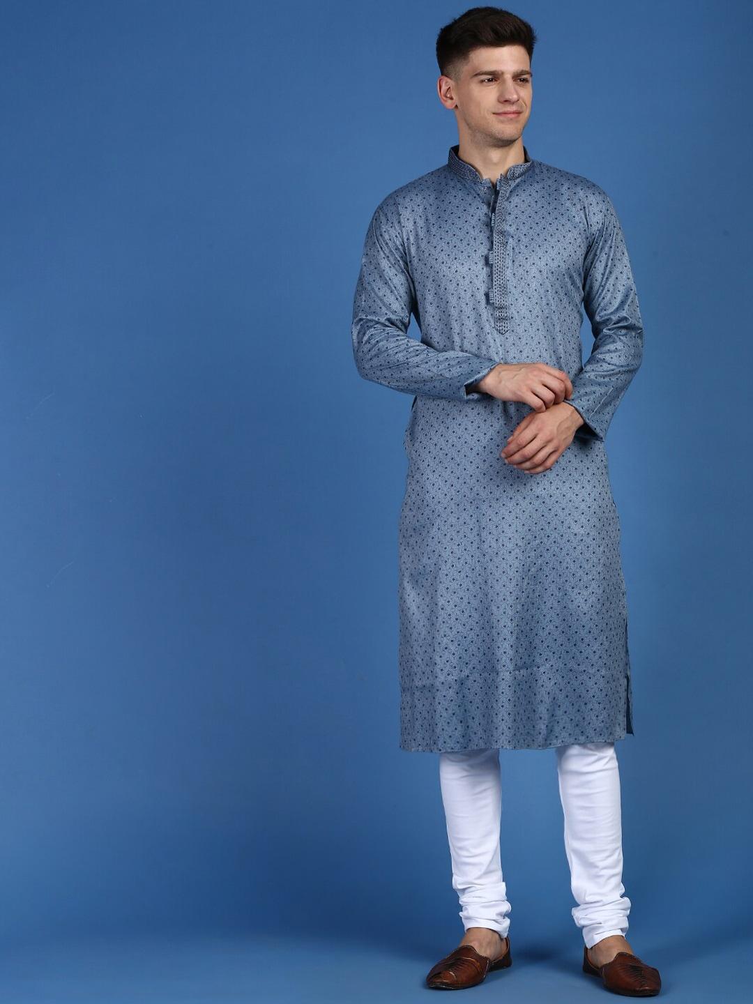 sanwara-ethnic-motifs-printed-thread-work-pure-cotton-kurta-with-churidar