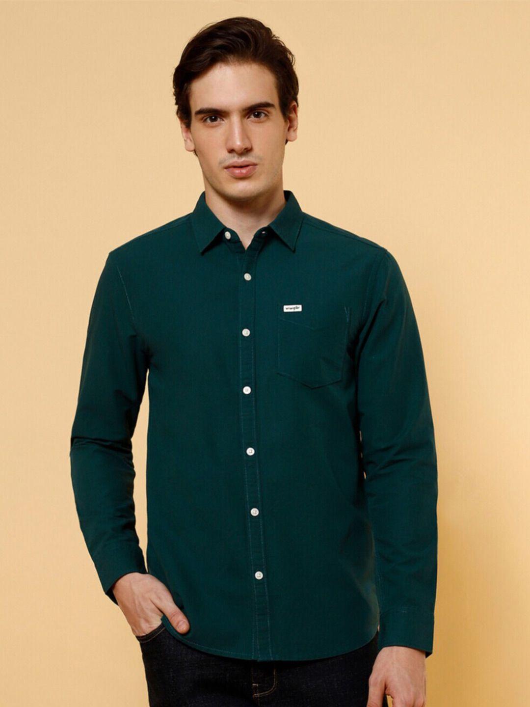 wrangler-spread-collar-cotton-casual-shirt