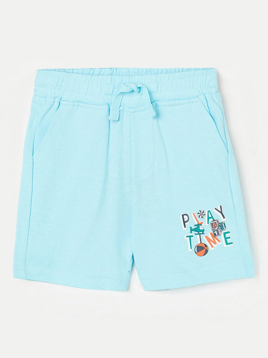 juniors-by-lifestyle-boys-typography-printed-slim-fit-pure-cotton-shorts