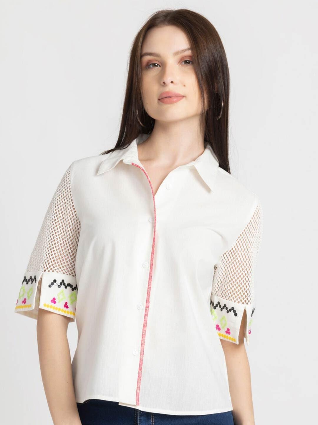 SHAYE Classic Fit Pure Cotton Party Shirt