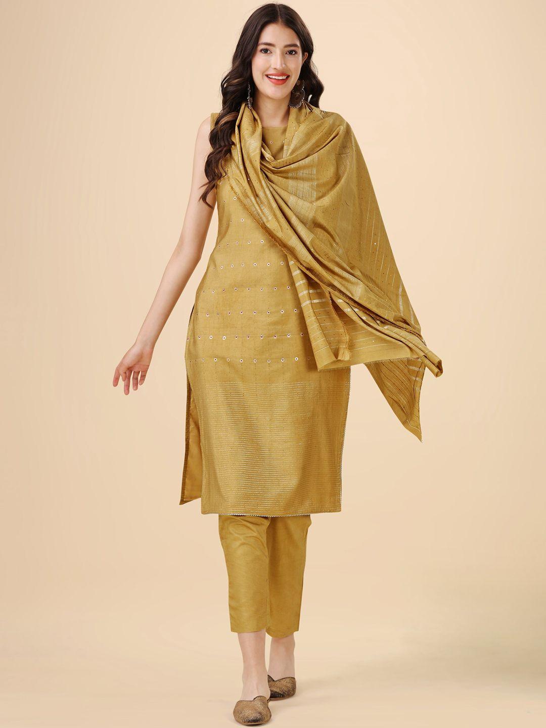 heemara-woven-design-chanderi-silk-kurta-with-trousers-&-with-dupatta