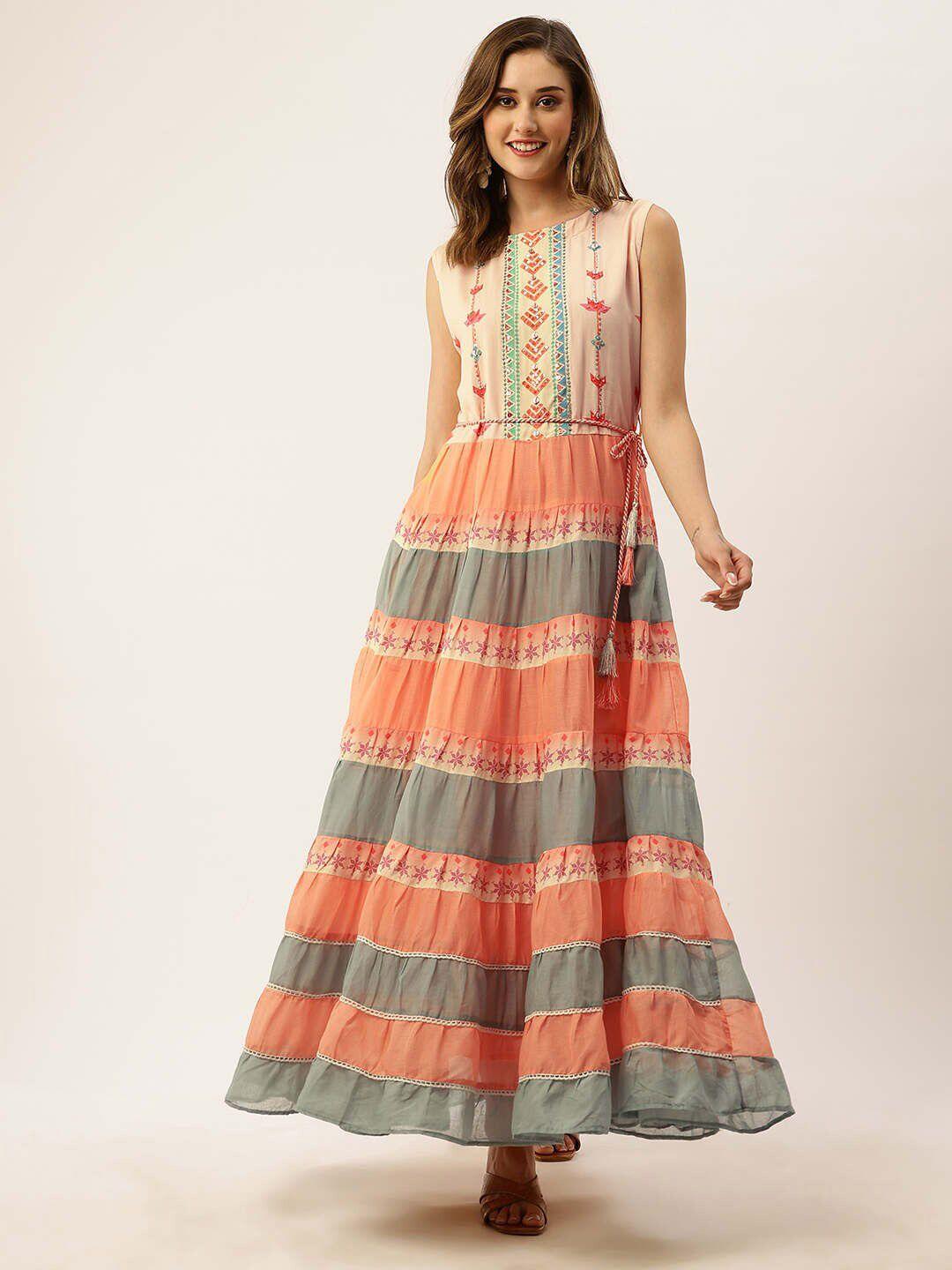 zola-ethnic-motifs-embellished-sequinned-pure-cotton-sequinned-ethnic-dress