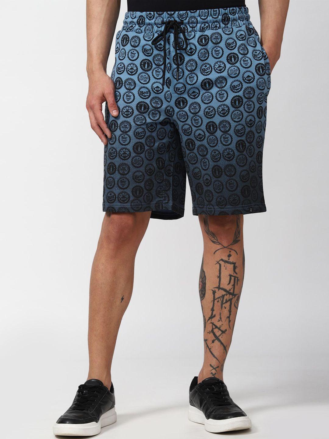 forever-21-men-blue-typography-printed-knee-length-shorts