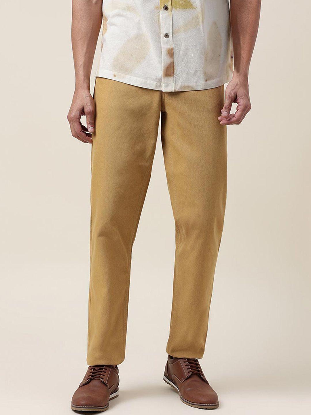 fabindia-men-slim-fit-cotton-chinos-trousers