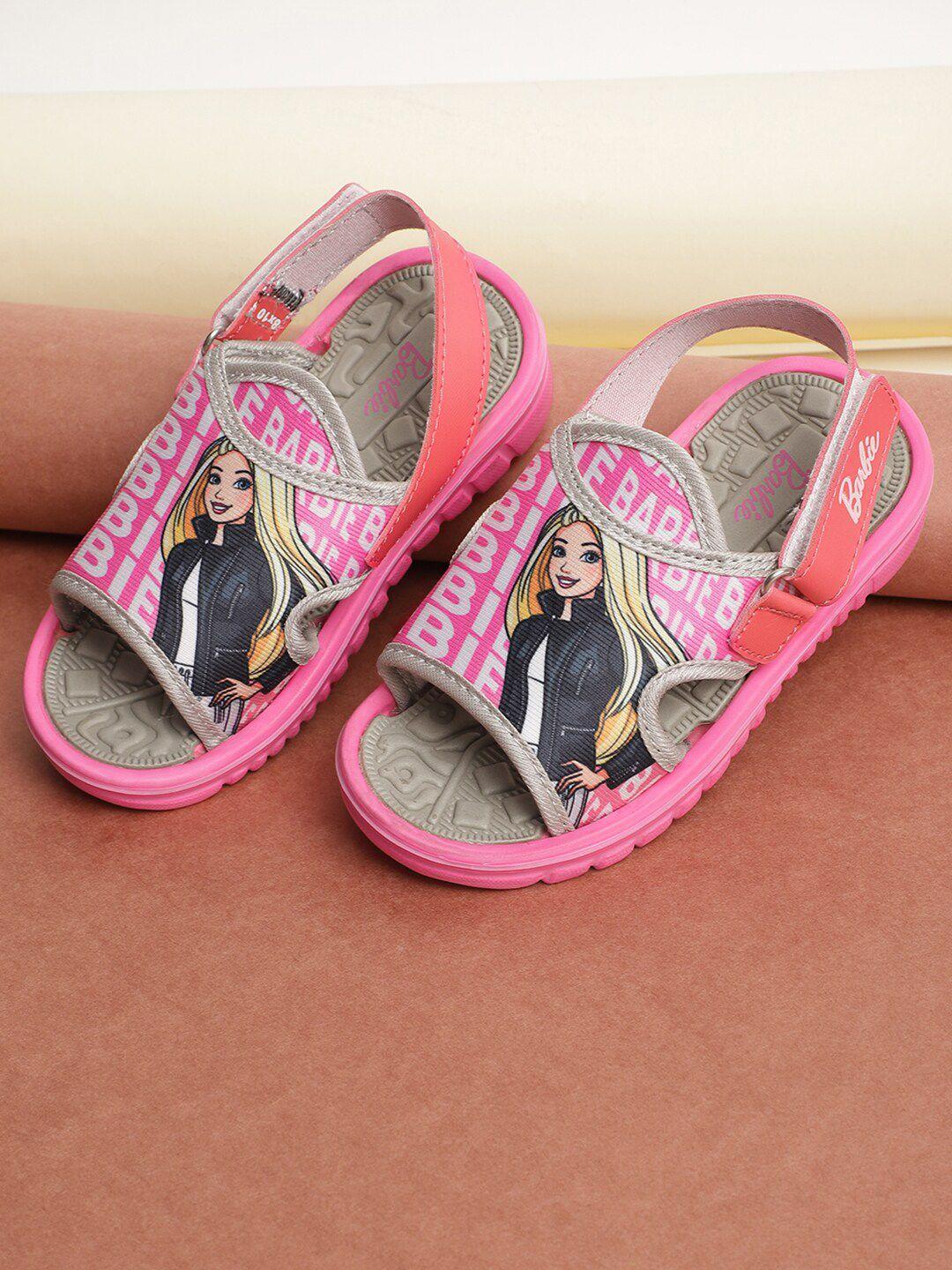 Kids Ville Girls Barbie Printed Comfort Sandals