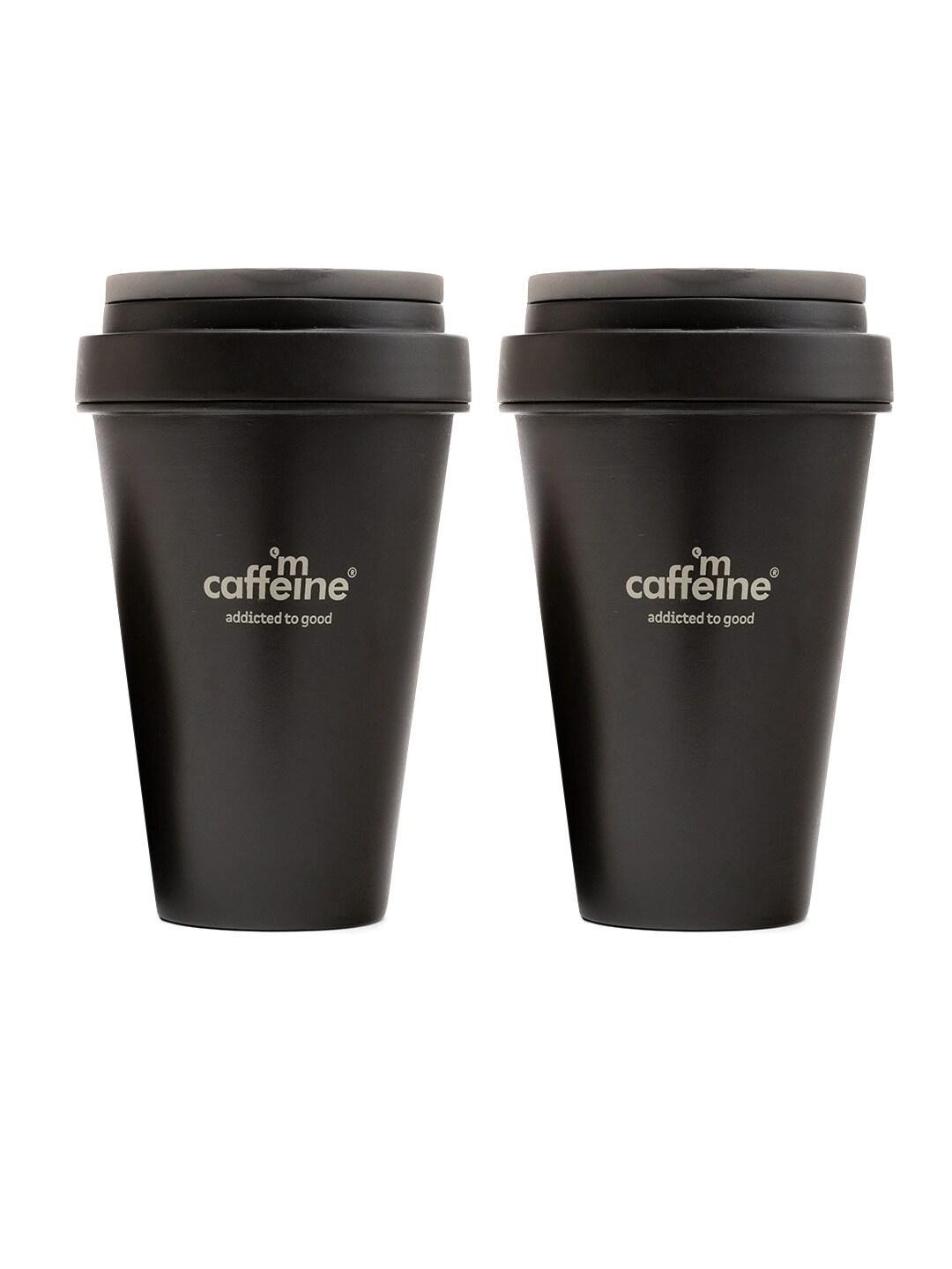 MCaffeine Set of 2 Naked & Raw Coffee Cappuccino Body Wash with Coffee Scrub - 300 ml each