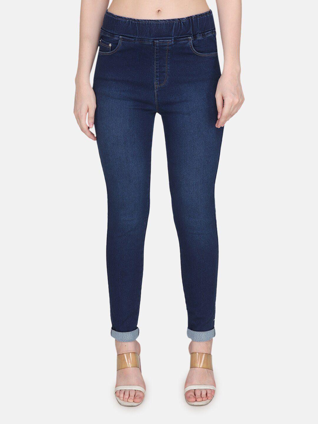 Albion Women Mid-Rise Relaxed Fit Denim Cotton  Jeggings