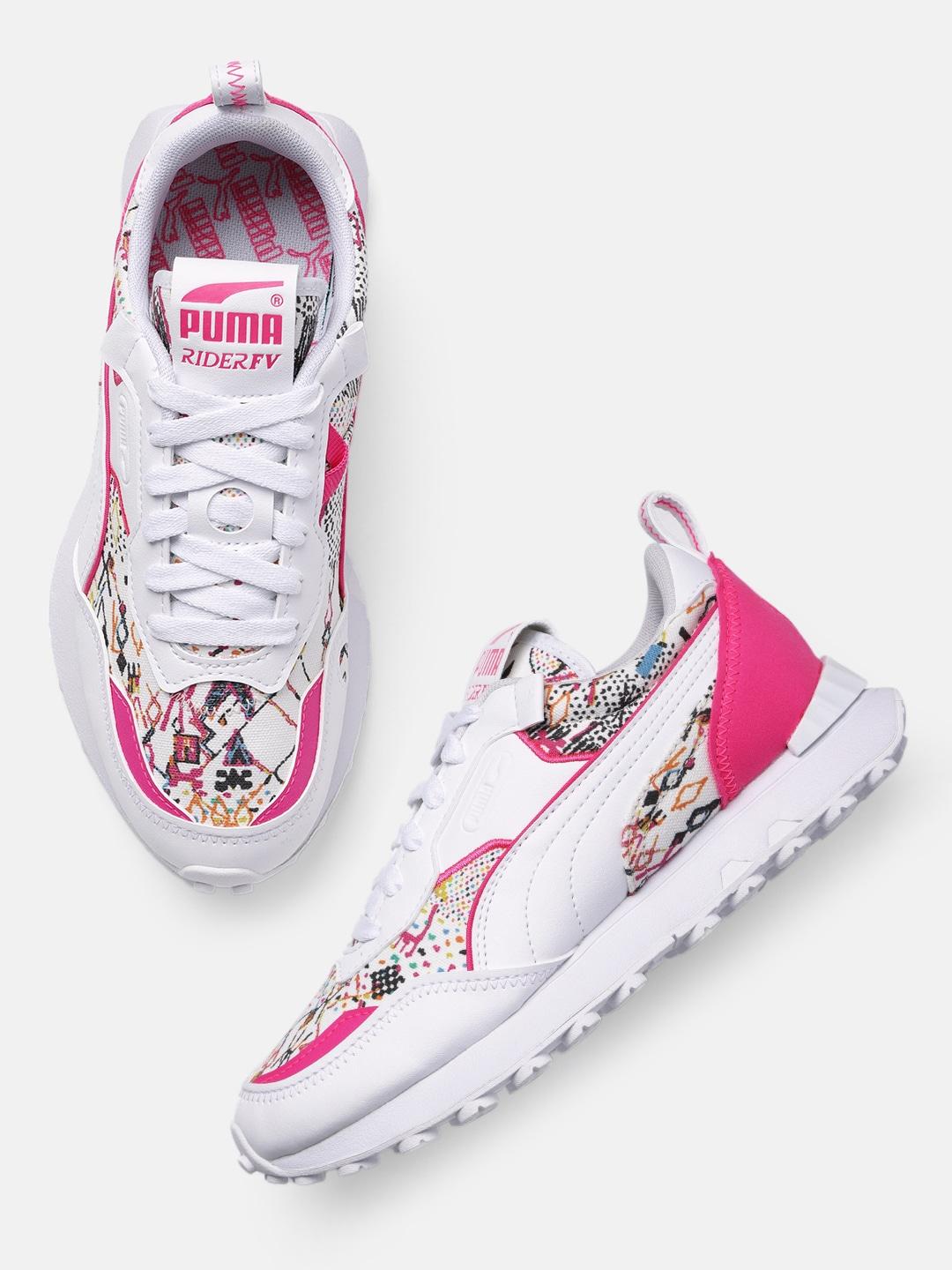 Puma Women Abstract Print Rider FV Artisan Regular Sneakers