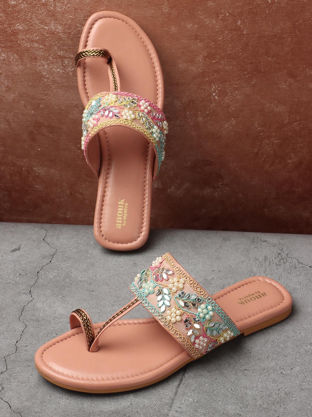 Anouk Western - Embellished One Toe Flats