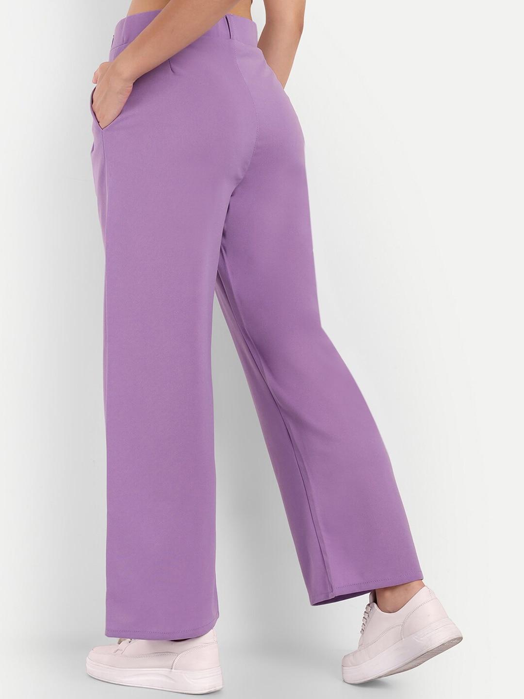 Next One Women Smart Loose Fit High-Rise Parallel Trousers