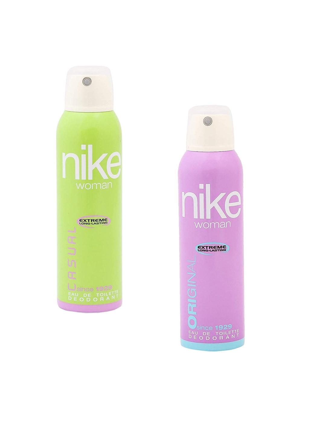Nike Women Set Of 2 Extremely Long Lasting Deodorant - Casual & Original - 200ml Each
