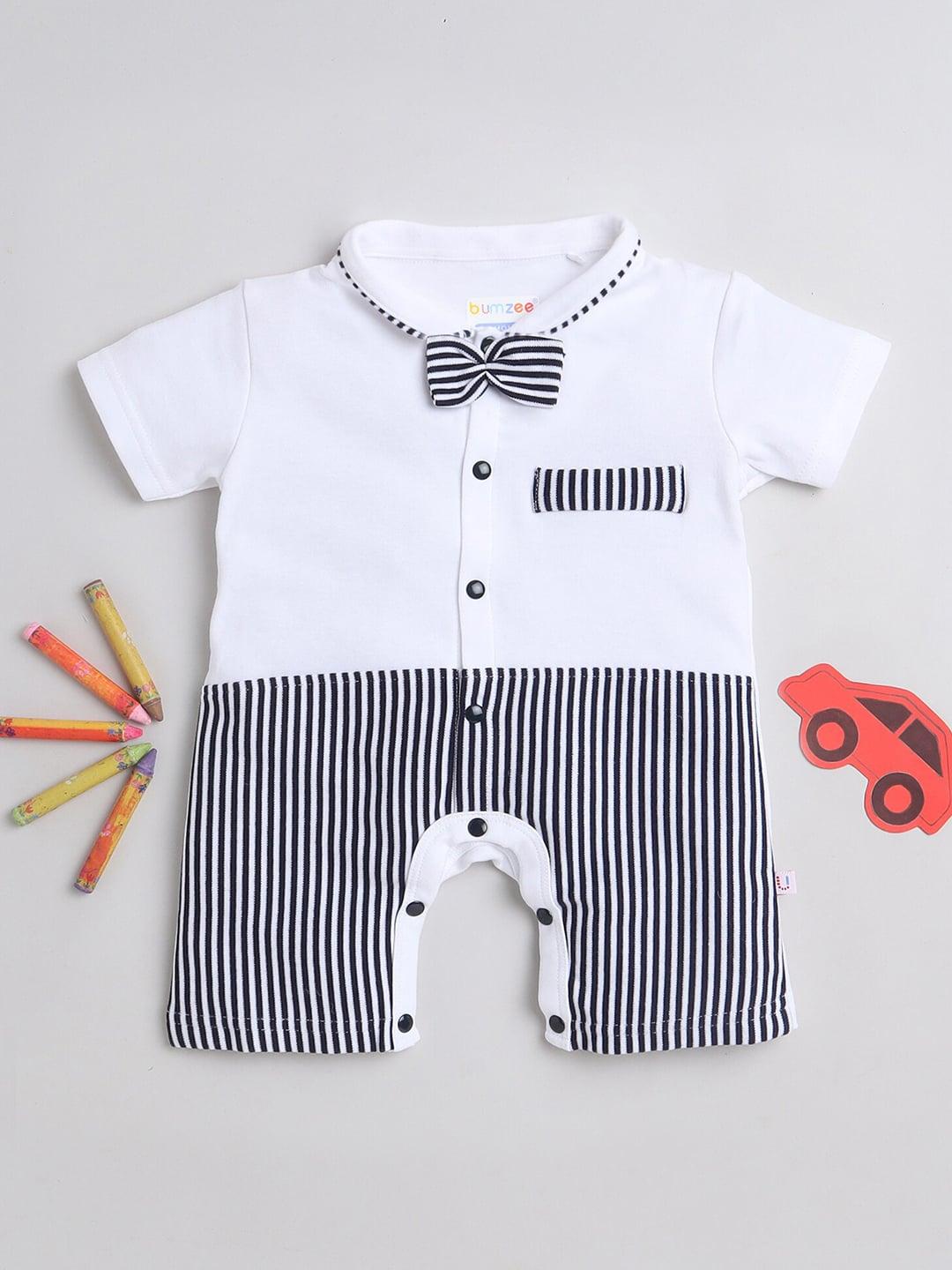 BUMZEE Infant Boys Printed Cotton Rompers