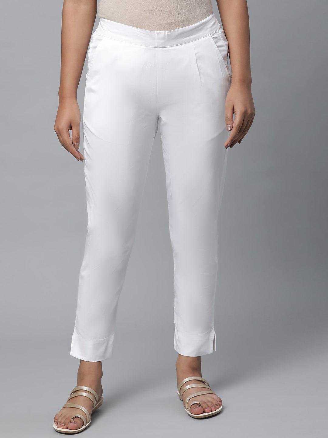 elleven-women-mid-rise-ethnic-pure-cotton-trousers