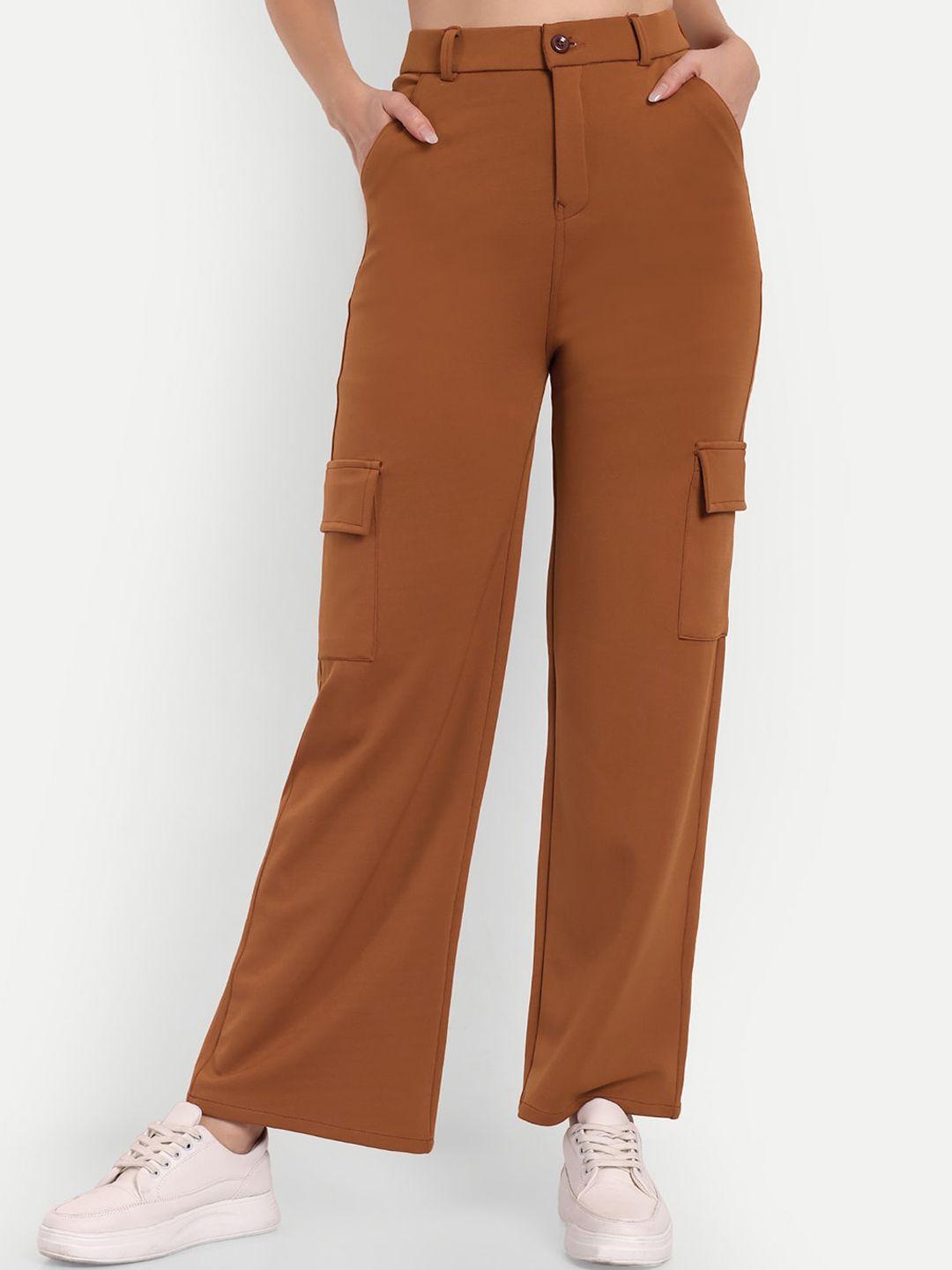next-one-women-smart-straight-fit-high-rise-easy-wash-cargo-trousers