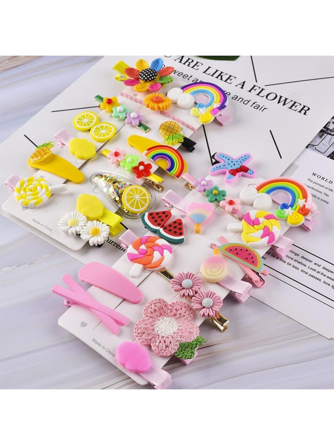 lytix-girls-14pcs-beaded-unicorn-ice-cream-hair-accessory-set