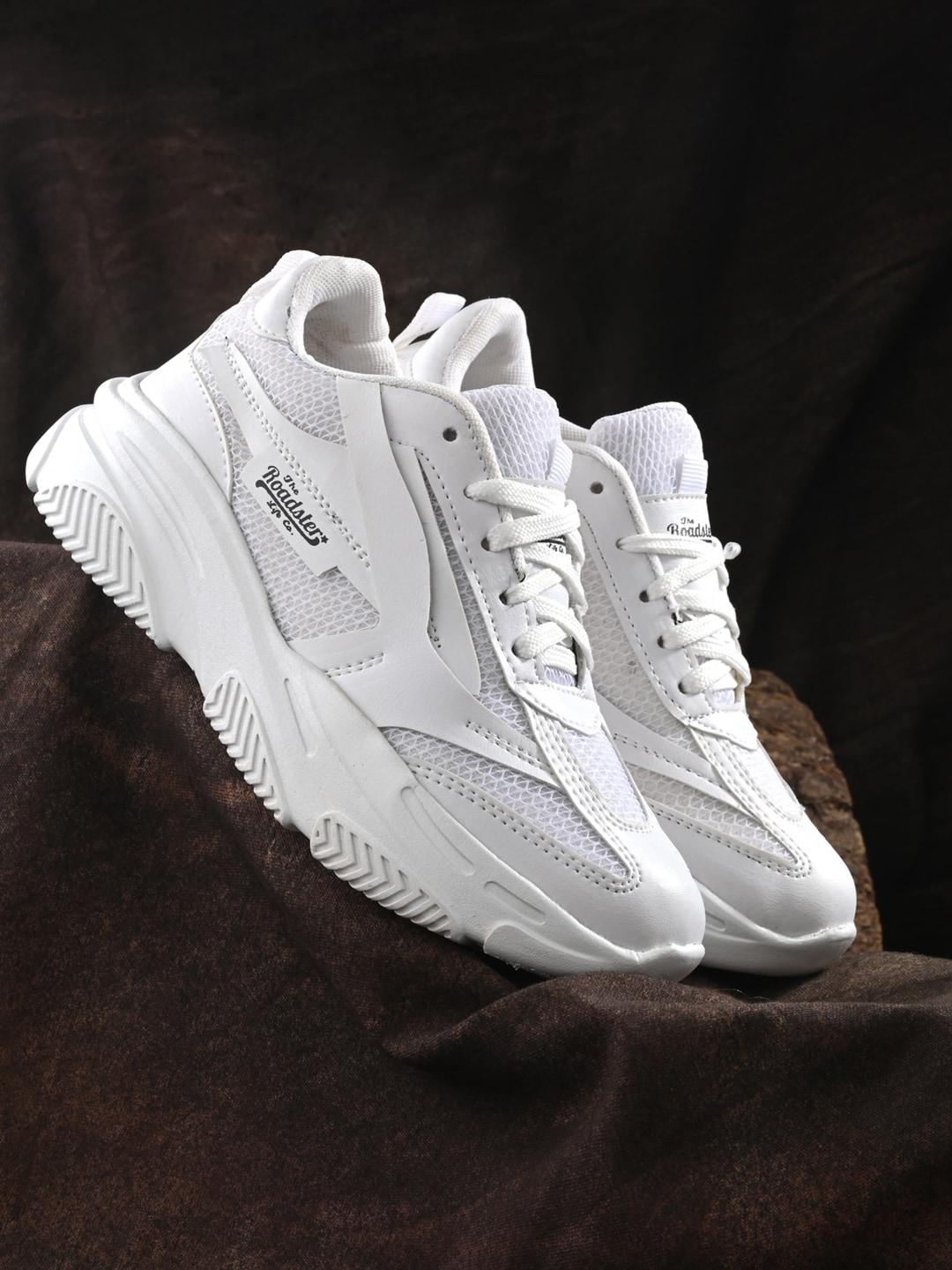 the-roadster-lifestyle-co.-women-white-woven-design-padded-insole-mesh-basics-sneakers